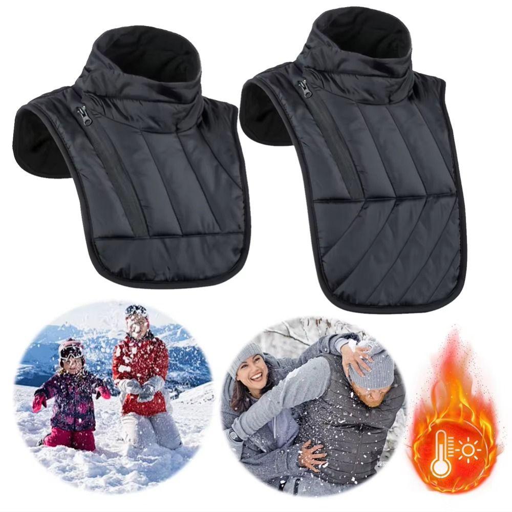 Short/Long Chest Shoulder Vest Windproof Neck Protector Universal Chest Protector Cold Weather