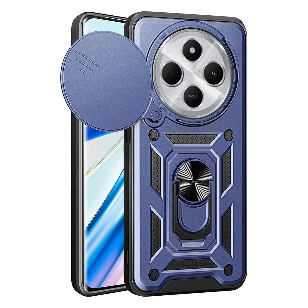 Чехол Armor для Xiaomi Redmi 14C 4G Poco C75, защитный чехол для объектива с кольцом, магнитный держатель, чехол Fundas