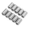 10 Pcs Round Connector Nut M10x1.5 L20mm Stainless Steel Female Thread Round Coupling Nuts Threaded