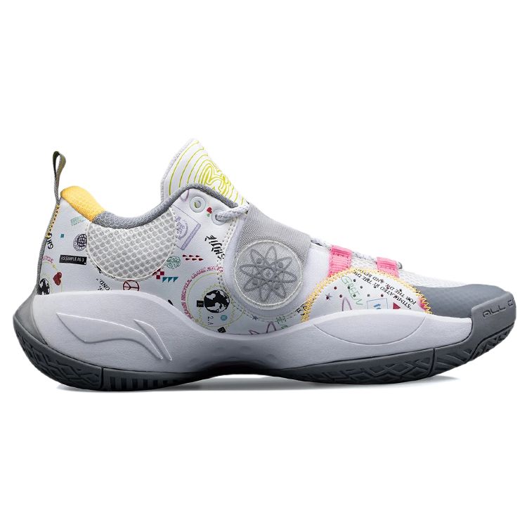 Li-Ning Wade All City 8 Lite Environmental Protection Men Sneakers White Multi-Color ABPS019-3