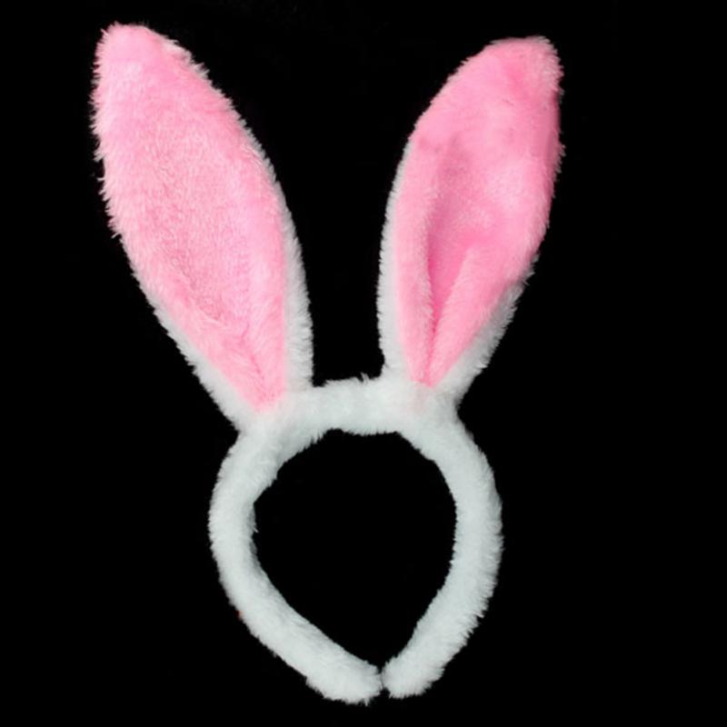 Easter Festival Fluff Rabbit Ears Dress Up Prop Funny Party Hats Bunny Ears