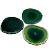 Polished Dyed Coaster Compact Stone Natural Agate Sliced Coaster Desktop Decor