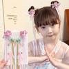 Children's Hanfu Hair Accessories: Fairy Butterfly Tassel Headdress & Ribbon Hairpin Set
