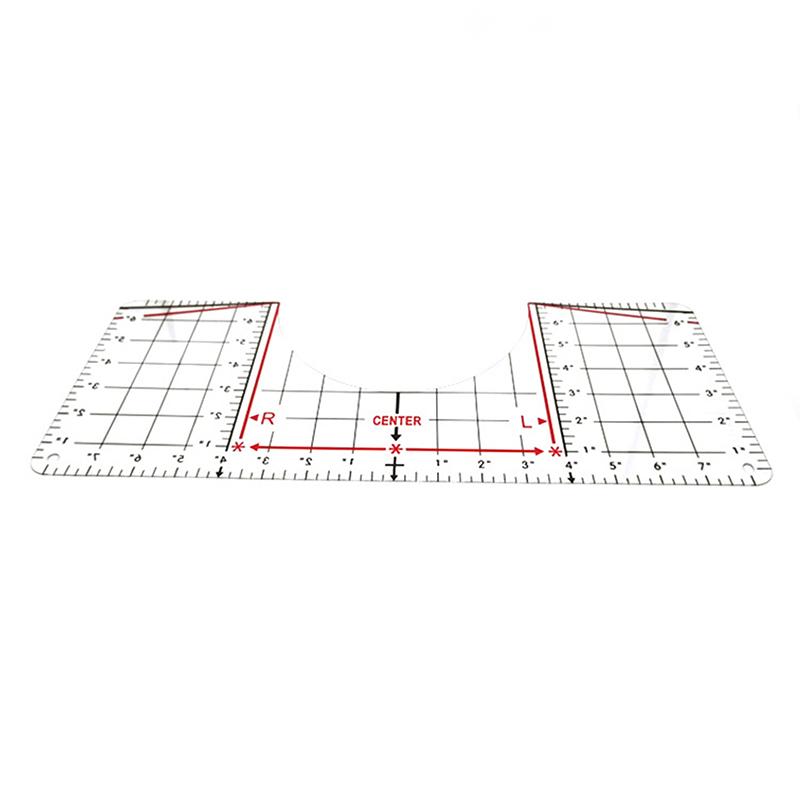 5 шт. линейка для выравнивания футболок для руководства линейкой для измерения размеров футболок инструмент для черчения
