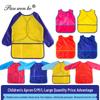 Children's Long Sleeve Waterproof Painting Smock with Velcro Closure