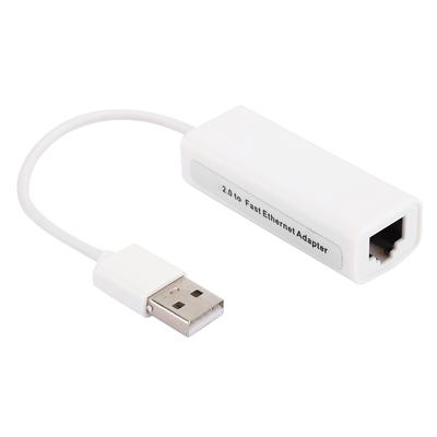 USB2.0 Адаптер Ethernet RJ45 Белый ABS Чип RTL8152B Компьютерная Внешняя Сетевая Карта