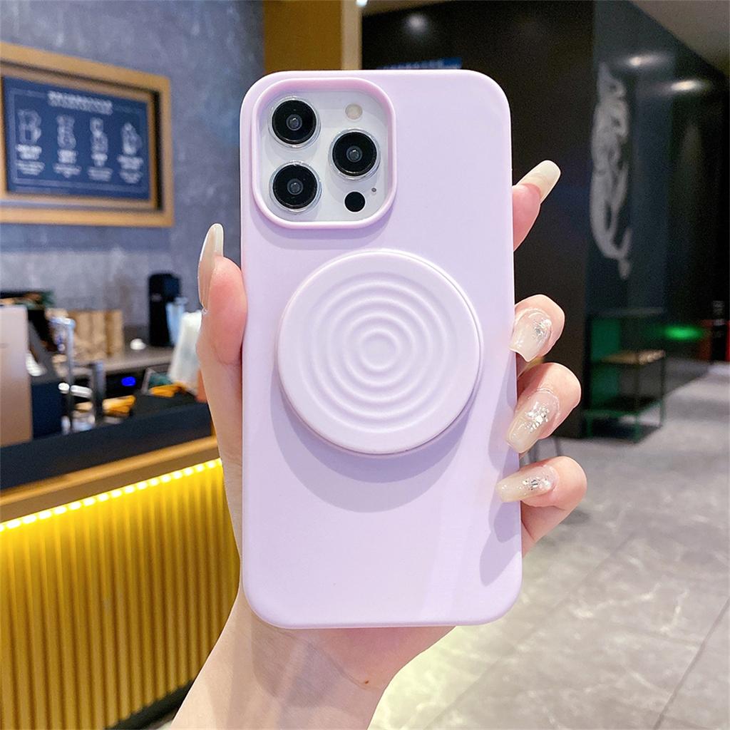 Матовый Чехол-Подставка с Рисунком Водяных Волн для IPhone 17 Air 16 15 14 Pro Max 13, Ударопрочный Силиконовый Защитный Чехол