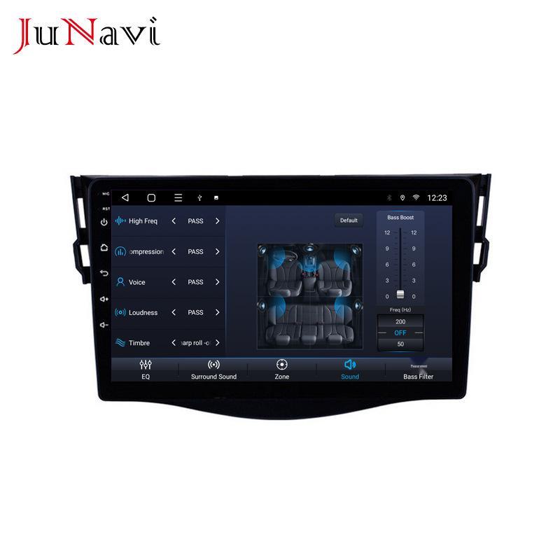 Android Large Screen Navigation with Bluetooth & Wireless CarPlay for Toyota RAV4 2006-2012 Models