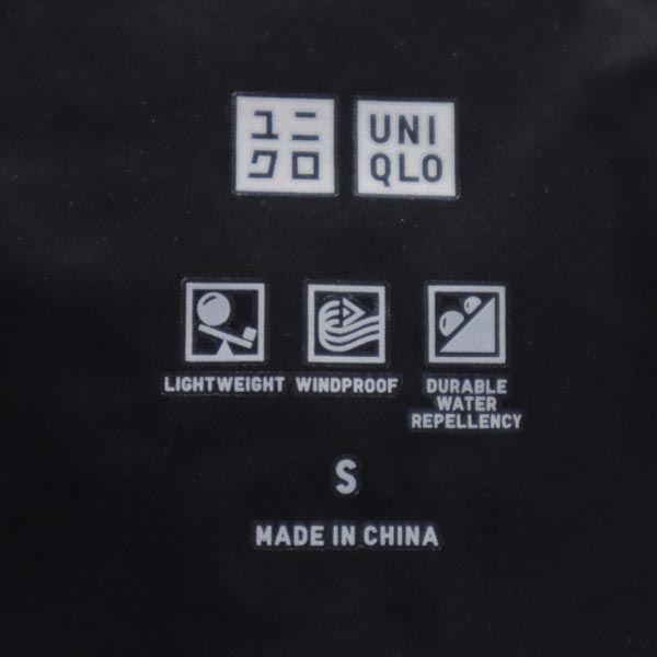 Uniqlo Бесшовное пуховое пальто S черное Короткое Еда Женское Б/у