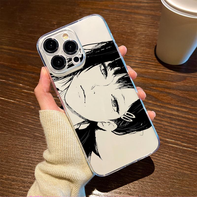 Крутой чехол для телефона с аниме-девушкой Chainsaw Man для iPhone 17 Air 16 e 15 14 13 12 11 Pro Max Plus Mini SE 2020 2022 Задняя крышка