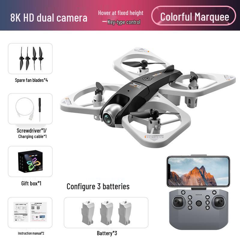 Crosser S3 8K Mini FPV Quadcopter with Seven-Color Lights for Advanced Aerial Photography