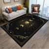 15 Sizes Celestial Black Moon Star Sun Rugs for Living Room Witch Gothic Astrology Zodiac Carpet Floor Mat Rug for Bedroom Decor