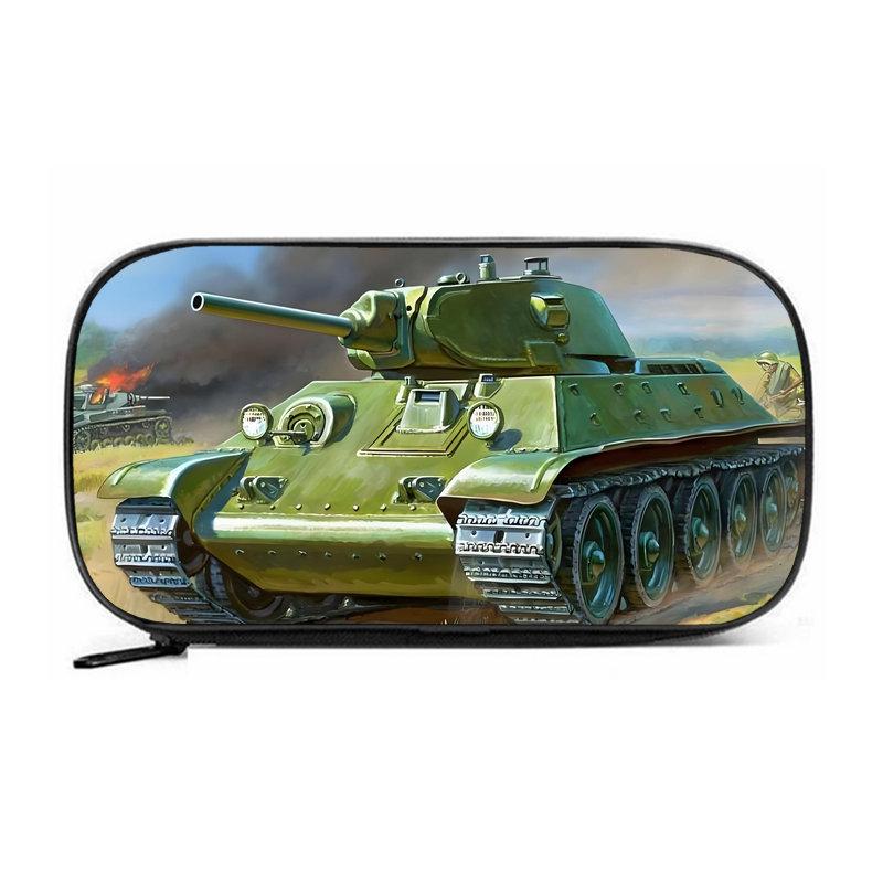 Пенал Tank KV44 большого объема - износостойкий Оксфордский тканевый пенал-органайзер для мальчиков