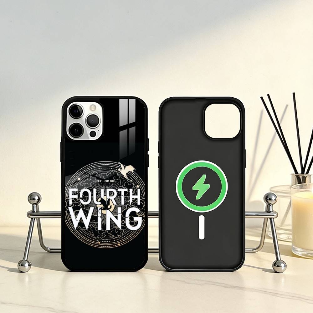 Новый чехол для телефона Fourth Wing для iPhone 17, 16, 15, 14, 13, 12, 11 Plus, Pro Max Магнитный для беспроводной зарядки Magsafe