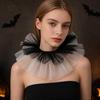 Detachable Fake Collar Shawl Ruffle Mesh Makeup Neck Shawl Vintage Neck Collar  Cosplay Event