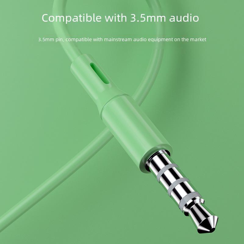 In-Ear Wired Earphones with Mic, 3.5mm, Compatible with Vivo, Huawei, Oppo, Apple