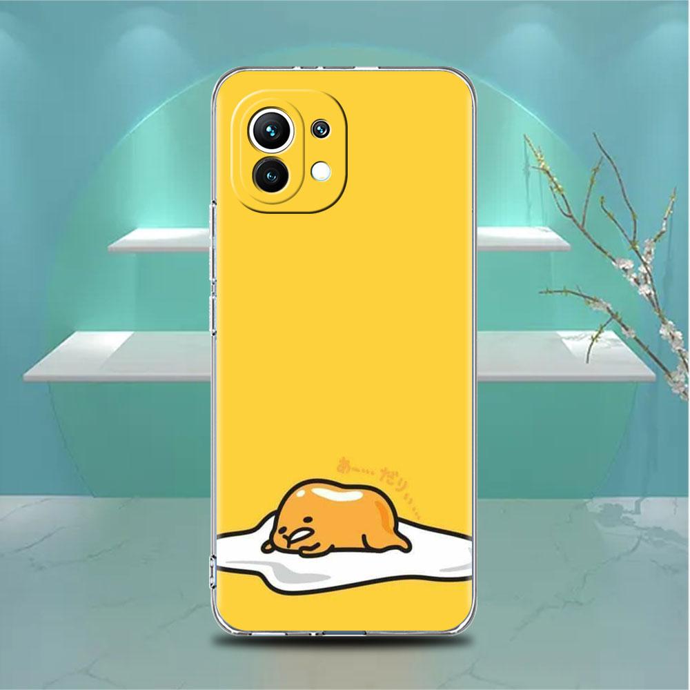 Прозрачный чехол для Xiaomi Mi Poco X3 NFC M3 Pro F3 F1 11 Lite 12 Note 10 11T 9T, прозрачный чехол для телефона Gudetama