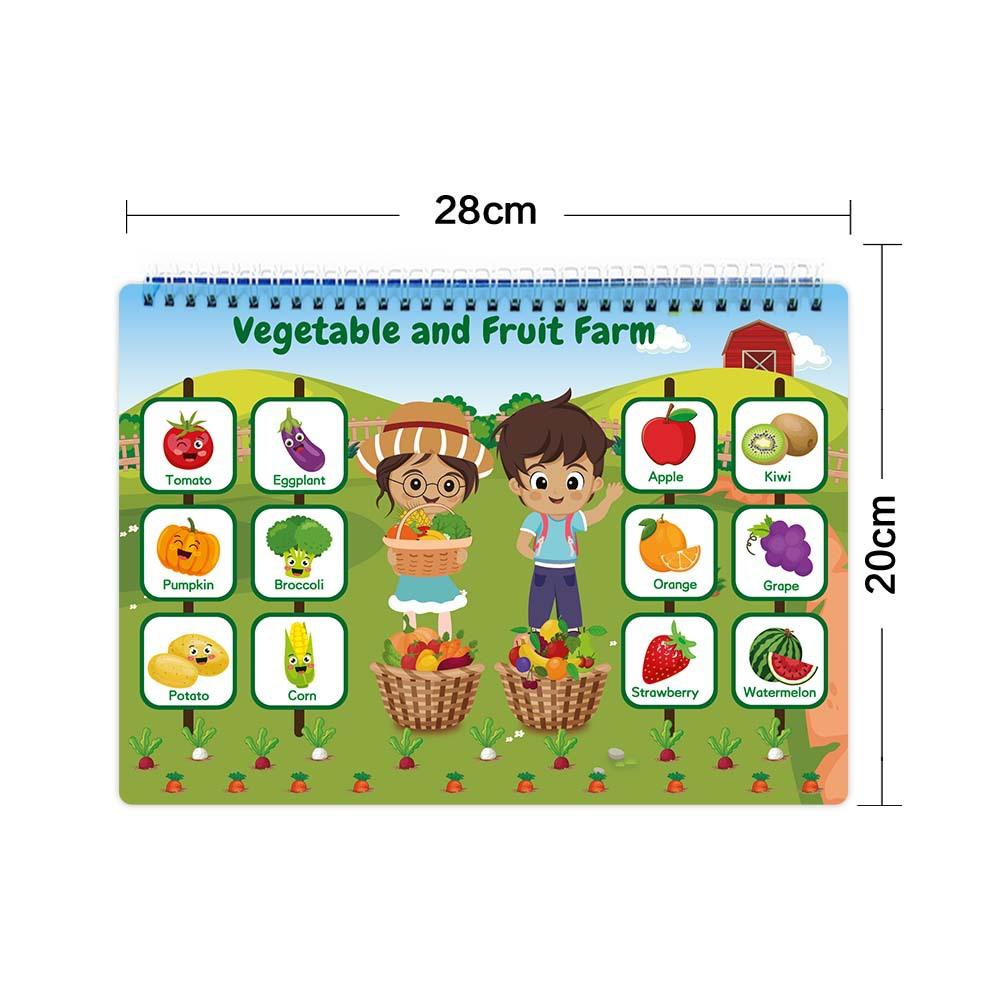 Toddler Busy Book Montessori Toys , Preschool Learning Activities Quiet Book with 12 Themes