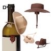 Винные пробки в виде ковбойской шляпы, силиконовые пробки для бутылок, герметичные, многоразовые, подходят для стандартных бутылок шампанского
