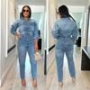 European & American Style Women's Sexy Denim Fashion Jumpsuit Influencer Inspired