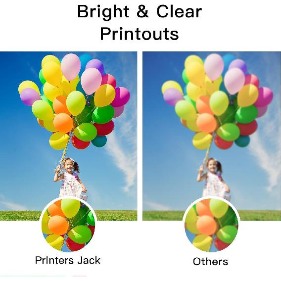 Printers Jack Compatible 502 T502 Refill Ink Bottles Replacement for EcoTank ET-2750 ET-3750 ET-4750 ET-2760 ET-3760 ET-4760 ET-2700 ET-3700 ET-3710