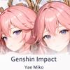 Dakimakura Genshin Impact Yae Miko, наволочка для всего тела, наволочка отаку, чехол для игровой подушки, декор для кровати, подарок