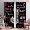 2pcs,2D Plane Printing Curtains&Window Treatment Jorden Collage(1) Versatile Polyester Fabric (without Rod) Decorations Inside