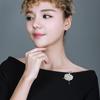 Корейская элегантная брошь «Балерина» из смоляного цветка, модная брошь из сплава с бриллиантами, аксессуары