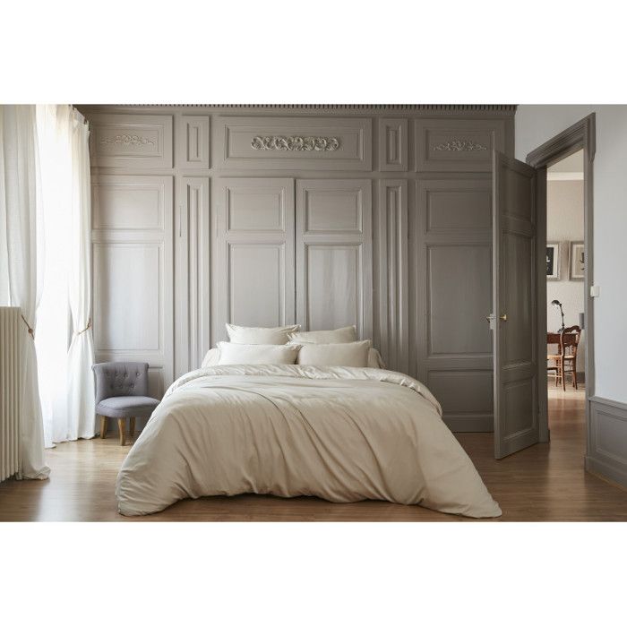 Housse de couette "Salomé" Viscose de bambou 120 fils/cm² - 240x220 - Salomé Pampa