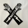 Full Finger Skull Gloves Elastic Cosplay Gloves High Quality Full Finger  Costume Role Playing