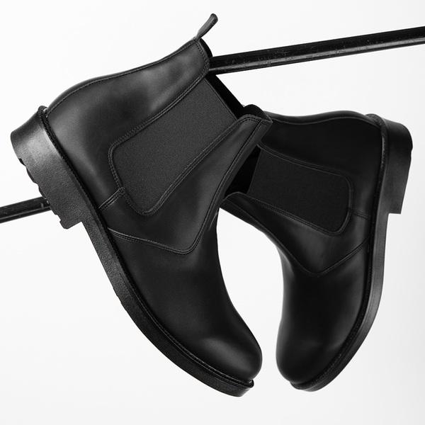 Steps ST312 Gemini Chelsea Boots Carbon black-ST312