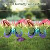1PC Butterfly Wind Spinner Bright Color Reflective Rotating Butterfly Wind Catcher Outdoor Garden Decoration