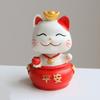 Украшение Lucky Cat, мелодия удачи, орнамент из смолы, изысканная статуя мультяшного кота, домашний офис