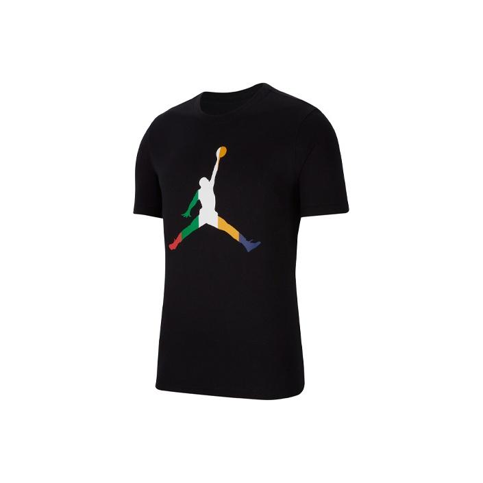 Jordan Футболка с коротким рукавом Sport DNA Jumpman с круглым вырезом, мужские топы, черные CU1975-010