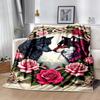 Wolf Moon Reflection Blanket,Suitable for sofas, offices, travel, living rooms, Gifts to relatives and friends, Blanket,Suitable for all seasons.