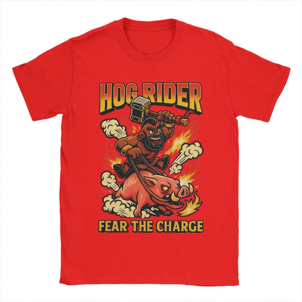 Мужская Женская Футболка Hog Rider Clashes Royaleds Смешные Хлопковые Футболки С Коротким Рукавом Футболка С Круглым Вырезом Топы Подарок На День Рождения
