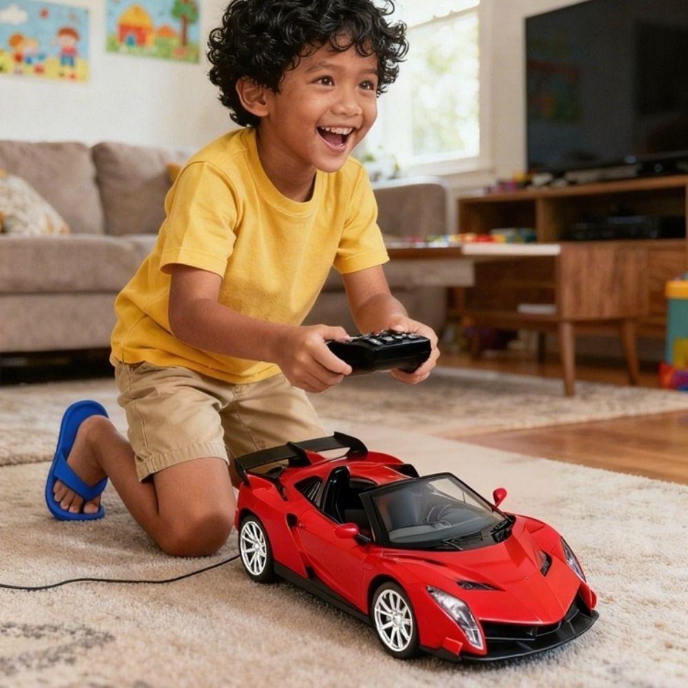 LED Light Drift RC Car Steering Wheel Remote Electric Toy High Speed Car Sports Car