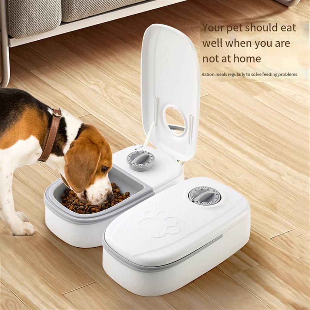 A84E-Pet Automatic Timing Feeder Detachable Auto Dog Dry Food Dispenser Smart Pet Food Feeder Timed For Cats Dogs