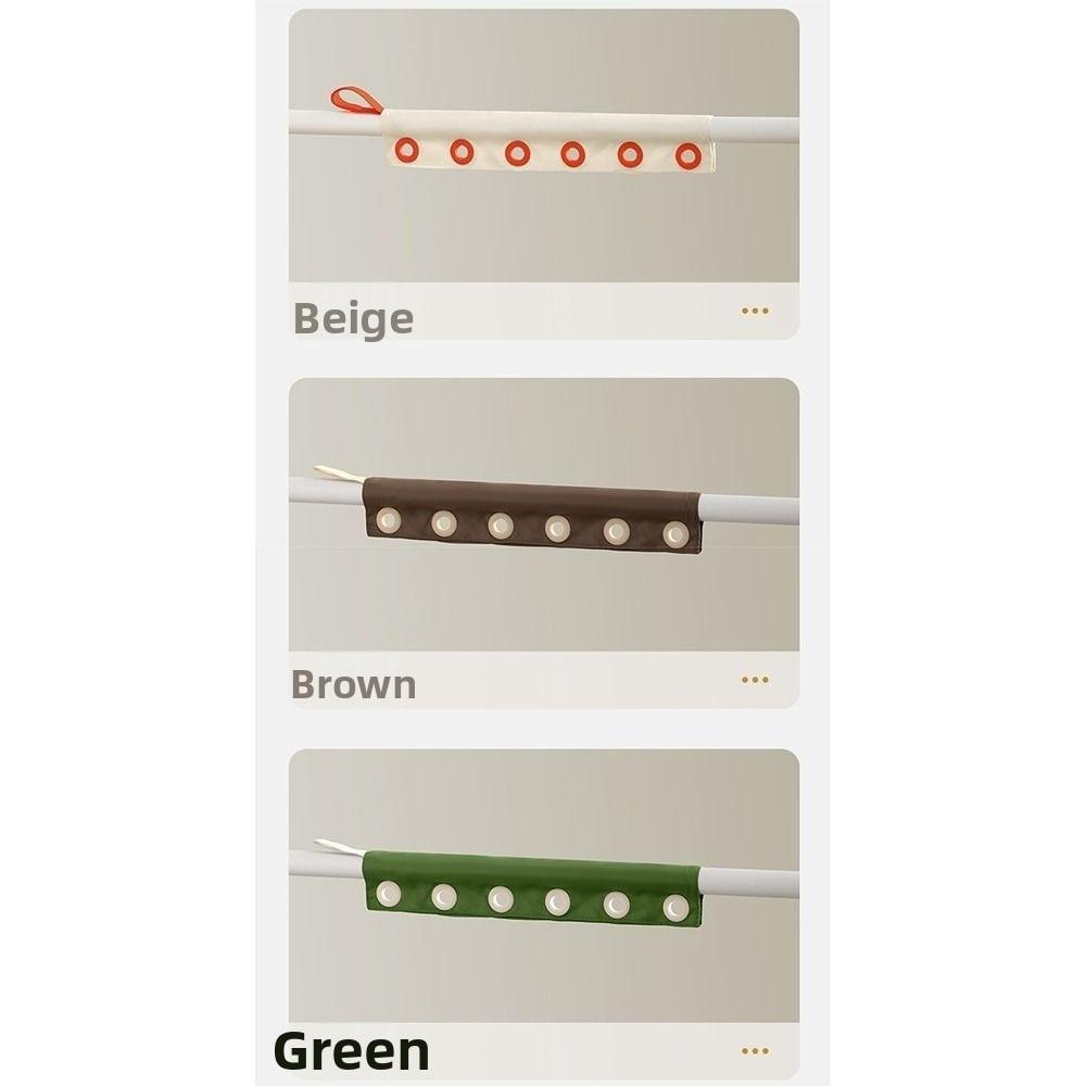 Removable Fabric Clothing Clip Foldable Hanging Socks Organizer Travel Clothes Drying Rack Outdoor