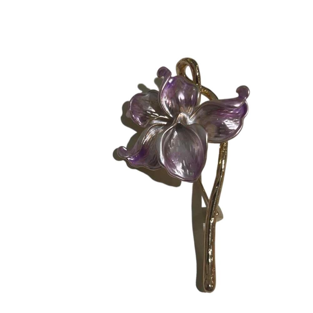 Zinc Zinc Alloy Shiny Flower Brooch Three-dimensional Fashion Jewelry Cute Oil Dripping Brooch Birthday Gift