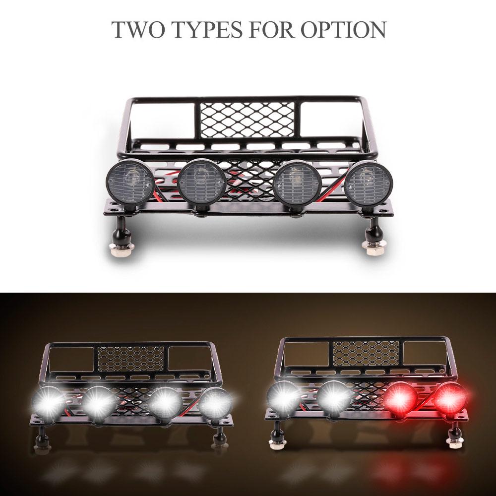 Багажник на крыше со световой балкой для 1/10 RC Crawler Axial SCX10 D90 110 Traxxas TRX-4