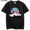 Anime T Shirt For R35 Skyline GTR Vaporwave JDM Legend Car Print Shirt Men Short Sleeve 100% Cotton Graphic T Shirts
