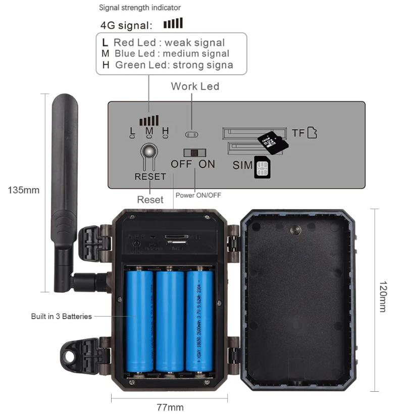 LS VISION Солнечная камера для охоты и слежения 14 Мп 4G SIM-карта IP66 водонепроницаемый 2-сторонняя связь 20 м PIR детектор движения камера для наблюдения за дикой природой ИК ночное видение