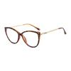Tortoiseshell Cat-Eye Glasses for Nearsighted Women: Light, Large Frames, Decorative, Fits Square/Round Faces, Prescription-Ready