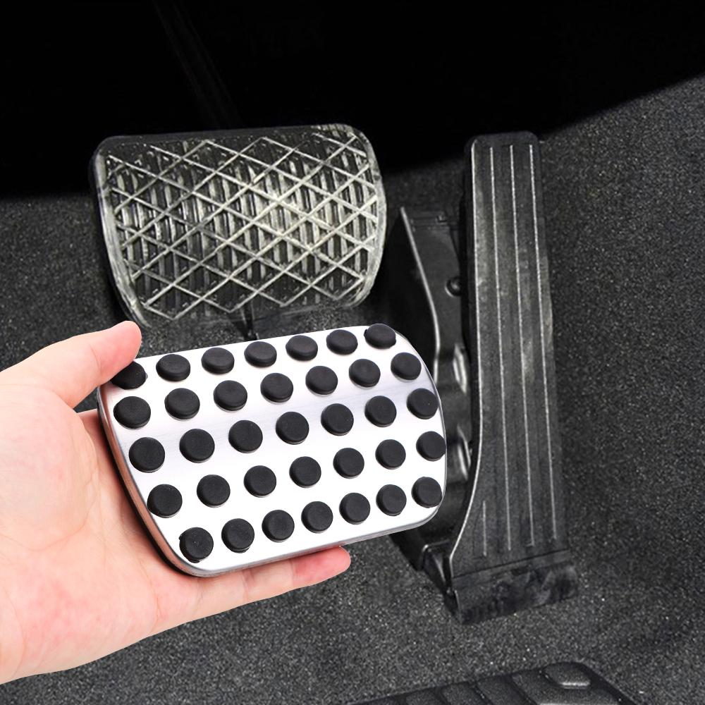 Stainless Steel Rest Pedal Pads for Mercedes Benz C E S GLK SLK CLS SL-Class Accelerator Brake Footrest Pad Interior Parts