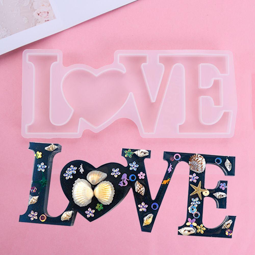 Ручная работа литье эпоксидной смолы кристалл клеевые формы ювелирные инструменты для изготовления букв смоляные формы силиконовые формы