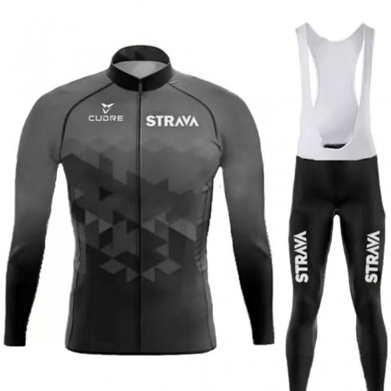 Quick-Dry Cycling Jersey Set Tour De France Style Long Sleeve Road Bike Apparel Unisex Riding