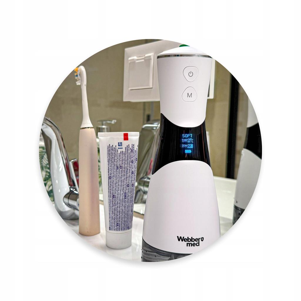 Webber Cordless Dental Irrigator Powerful 5 Nozzles 5 Modes