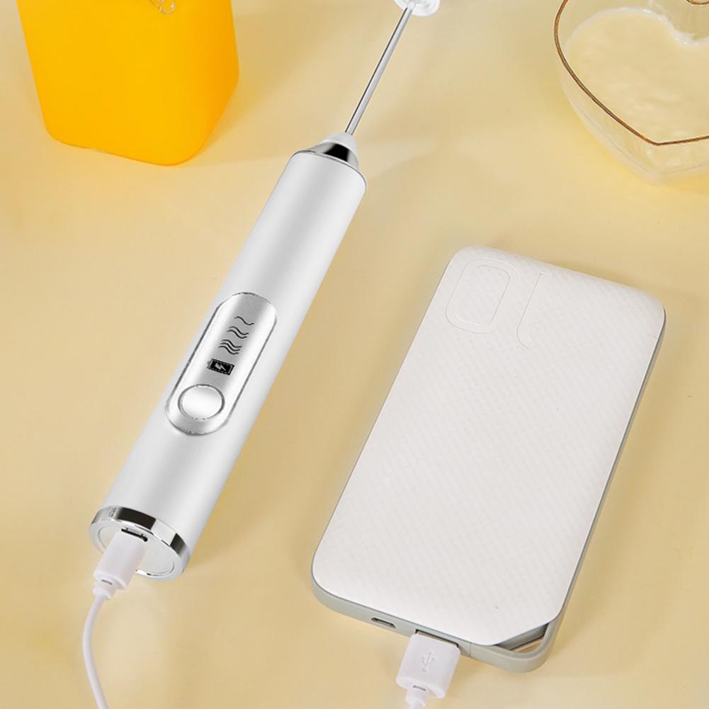 Ручной кухонный венчик для взбивания яиц, USB-зарядка, беспроводной, мини-электрический венчик, миксер для кофе и молока