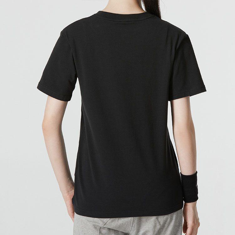 Adidas T Shirts Women's Black Crew Neck Moderate Straight Fit HM5286